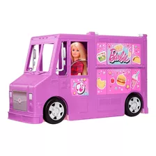 Caminhão De Comida Barbie Com 30 Acessórios Gmw07 Mattel Color Violet