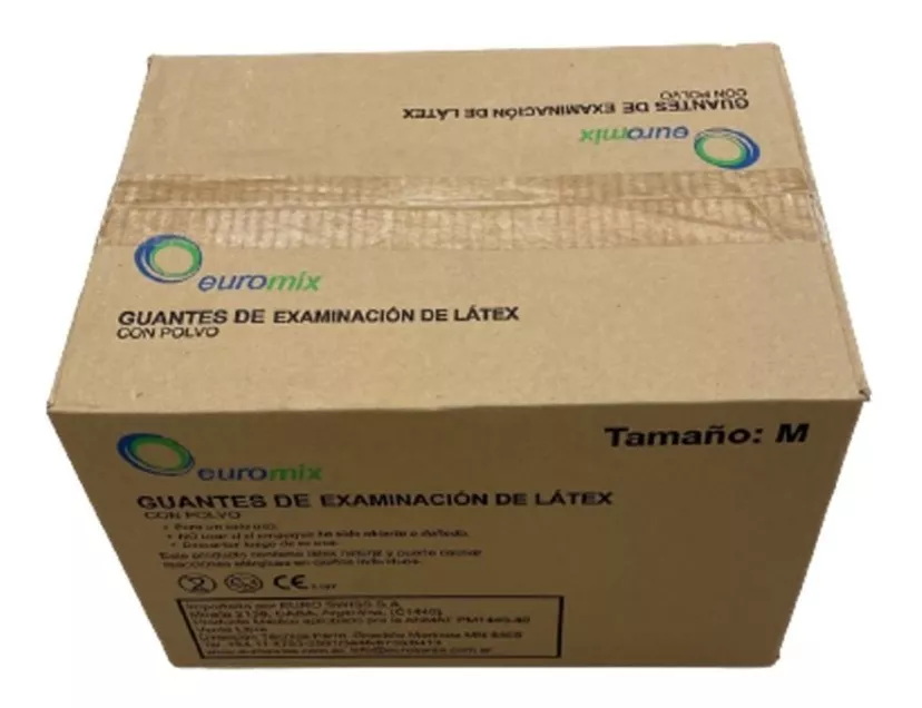 Bulto Guantes Latex Descartables 10 X 100 Con Anmat