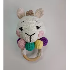 Sonajero Llama A Crochet Para Bebés 