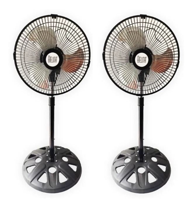 Ventilador De Pie Y Pared Regulable 10 Pulgadas X 2 Unidades