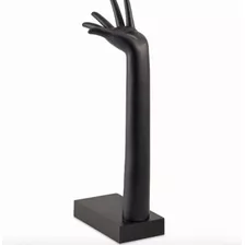 Escultura Mão Em Poliresina Preto - Mart