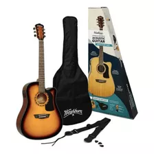 Pack Guitarra Electroacústica Washburn D5cetsb-pack