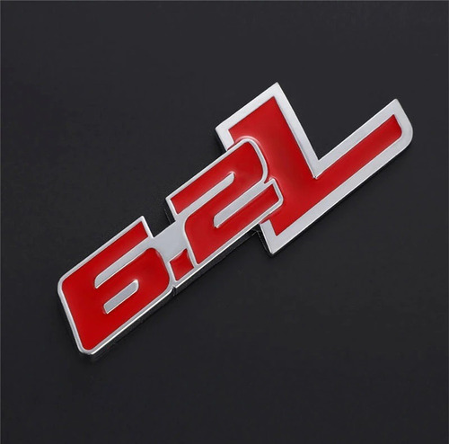 Emblema 6.2l Rojo Cromo Ford Lobo Raptor Svt F-150 Foto 3