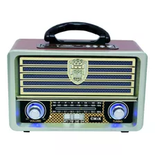 Radio Y Parlante Portatil Bluetooth Mk-113bt Retro Premium