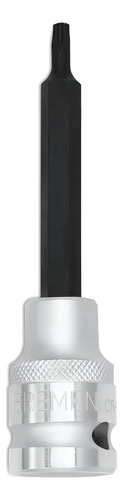 Llave Tubo Punta Torx Bremen T55 X 100mm - Enc 1/2 4624 Dgm Color Gris