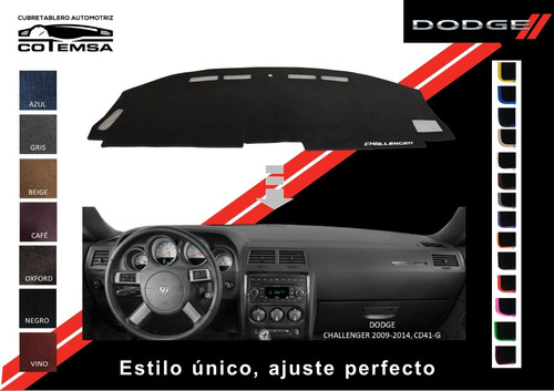 Cubretablero Aut. (color) Dodge Challenger Del 2009 Al 2014 Foto 2