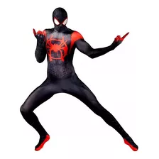 Traje De Cosplay Medias De Spiderman Miles Morales Para Adul