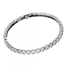 Pulseira Bracelete Prata Com Zircônia Noiva Debutante Barata