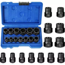 Set Dados Extractores Pernos Y Tuercas Rodadas 9 A 19mm