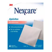 Apósito No Adherente Para Heridas Nexcare Respirable X 4unid