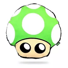 Almofada Super Mario Nintendo Cogumelo Verde 1 Vida 