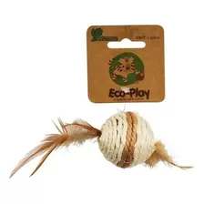 Juguete Para Gato Bola Con Pluma Naturance Mascotas