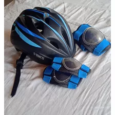 Casco Y Rodilleras De Niño Para Bicicleta,monopatín,patineta