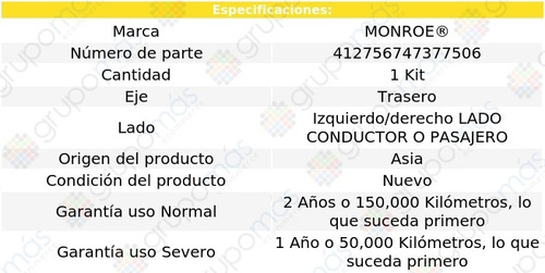 1 Kit Mangueras Amort Aire Izq/der Tra Park Avenue 97-05 Foto 2