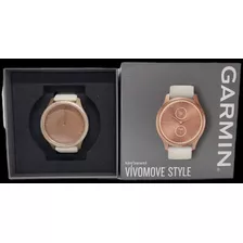 Smartwatch Vivomove Garmin Reloj Analógico Híbrido Color Oro