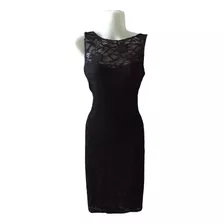 Vestido Fiesta Negro Strech Talle M