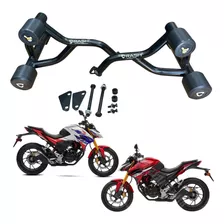 Slider Para Moto Honda Cb190 Crash Bar Original Acero Negro