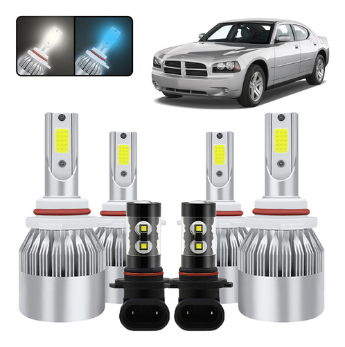 Kit De Focos Led 9005 H11 5202 Para Dodge Charger 2011-2014 Dodge Charger