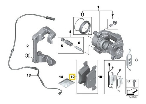 Balatas Frenos Delanteros Bmw 318 320i 325i 328i 330i 335i \u0026 Foto 4