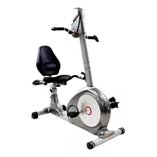 Bicicleta Recumbent Horizontal Magnética Sportfitness Crank Color Gris/blanco