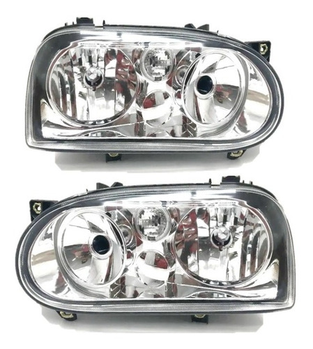 Faros Fondo Cromo Doble As Golf 3 93-99 Foto 4