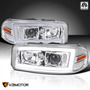 Par Faro Negro Led Gmc Sierra 1500 Classic Sl 2007 4.3l