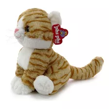 Peluche Gato Sentado 30cm Con Ojos Vidriosos 3972