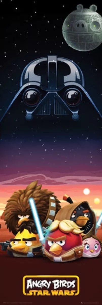 Poster Tamaño Puerta - Angry Birds Star Wars