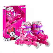 Patins Roller Disney Minnie 31/34 Infantil Ajustável 2 Em 1