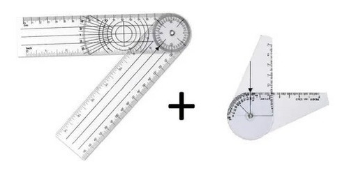 Kit 1- Goniômetro Grande  1 - Goniometro Pequeno De Dedo