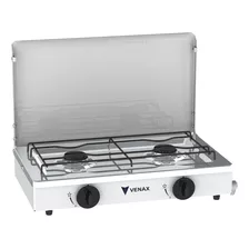 Fogao A Gas Flamalar 2 Q Tampa De Metal Branco Gas Glp