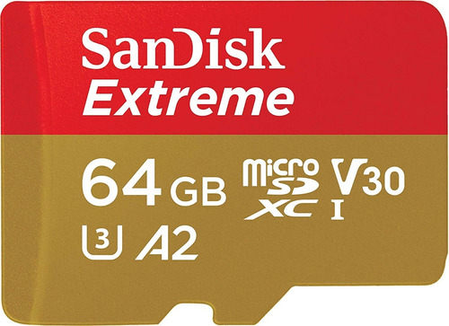 Microsd Sandisk Extreme 64gb 4k 170mb/s Sdsqxah-064g-gn6ma