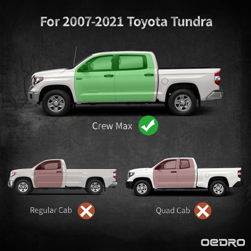 Oedro Estribos De 6 Pulgadas Compatibles Con Toyota Tundra C Foto 3