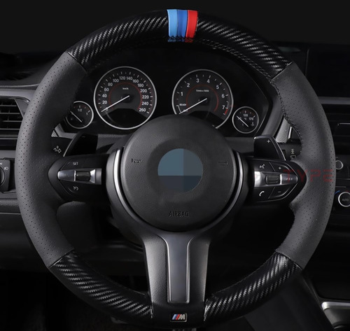 Funda De Volante Bmw M Sport Piel Autentica Con Tipo Fibra Foto 2