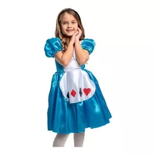 Vestido Infantil Princesa Alice No País Das Maravilhas