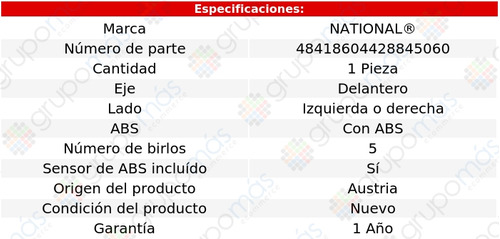 Maza Delantera Izquierda O Derecha National S90 1997 A 1998 Foto 3