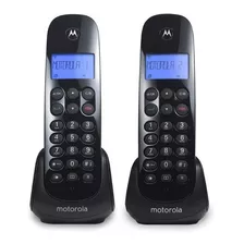 Teléfono Inalámbrico Motorola Duo M700-2 Negro Pack X 2 