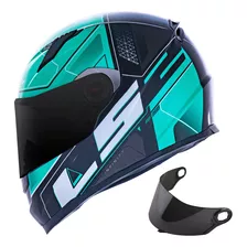 Capacete Ls2 Ff358 Tribal Laranja + Viseira Fumê