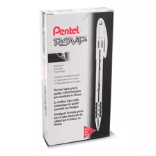 Pentel R.s.v.p. Ballpoint Pen, 0.7mm Fine Tip, Black Ink,