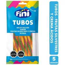 Gomitas Fini - Tubos Sabor Frutas Y Cremas Ácidas (pack 5un)