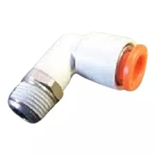 Conector Codo Acople Rápido Racor 1/8 Rosca Npt Tubo 3mm