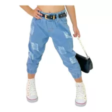 Calça Feminina Jogger Jeans Infantil Blogueirinha Meninas