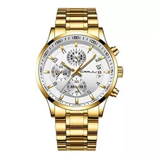 Reloj Para Hombre Crrju/blanco