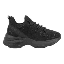 Tenis Casual Urbano Belinda Peregrin Negro Mujer 2081