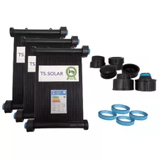  Aquecedor Solar Piscina 21,5m²/ 30000 L - 18 Placas De 4m