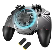 Gamepad Móvil Ak77, L1 L2 R1 R2 Con Ventilador + Dedales