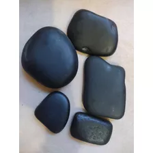 Kit 10 Pedras Quentes Vulcânicas P/massagem Podal (basalto)