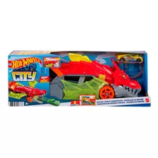 Lanzador De Auto Hot Wheels Remolque De Dragon - Vamosajugar