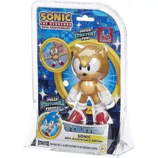 Boneco Elástico Que Estica Sonic Dourado - Goo Jit Zu