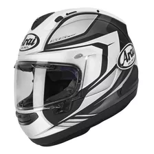 Casco De Moto Color Blanco Y Negro Talla L,marca Arai